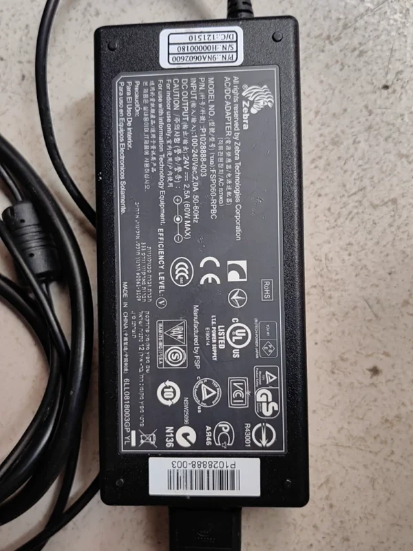 Zebra Power Supply FSP060-RPBCP1028888-003 Input 240V Output 24V 60W