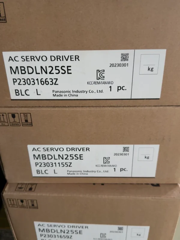 New Panasonic Servo Drive MBDLN25SE, 400W Power, 200-240V Input and Output, Actual Product Photos, New Original Packaging Appearance Photos, Quantity 4. Friends in need can contact me! Integrity Management!