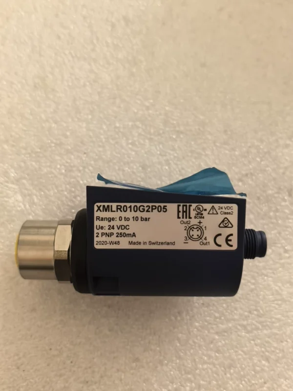 【Brand New Original Schneider Pressure Sensor】Telemecanique XMLR010G2P05 Brand New Authentic, Made in Switzerland, Quality Guaranteed! This sensor is suitable for industrial automation control, with high precision and stability.【Product Details】- Model: XMLR010G2P05- Working Range: 0 to 10 bar- Supply Voltage: 24 VDC- Output: 2 PNP 250mA- Manufacturer: Telemecanique Switzerland Brand new original, no packaging! Friends in need can contact me, not the real price, if you like it, private message to negotiate the price