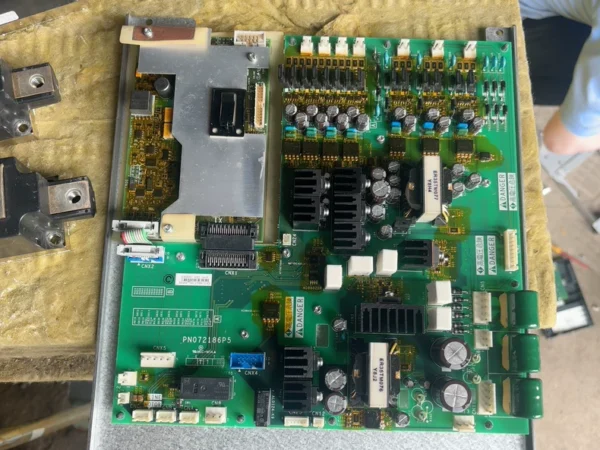 Schneider inverter drive board PN072186P5, disassembled, fully functional