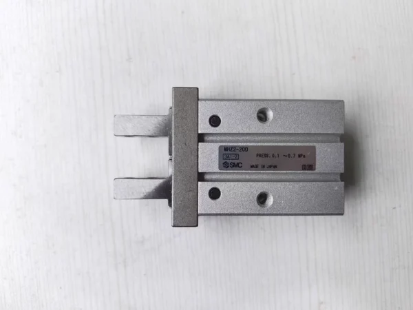 SMC Finger Cylinder Model MHZ2-20D with Good Functionality, In Stock: 14 with Laser Marking, 6 with Sticker Label, Self-tested No Air Leakage, No Jamming, Price is Unit Price, Actual Item Photographed, About 80% New