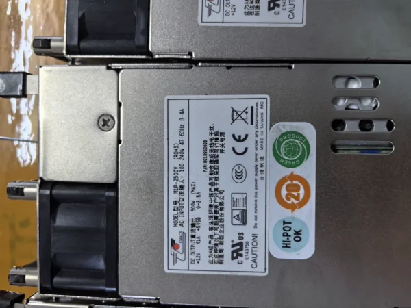 In Stock New Giant Zippy M1P-2500V Server Hot-Swappable Redundant Power Supply 500W Power Supply Fully Tested In Stock Inquiry