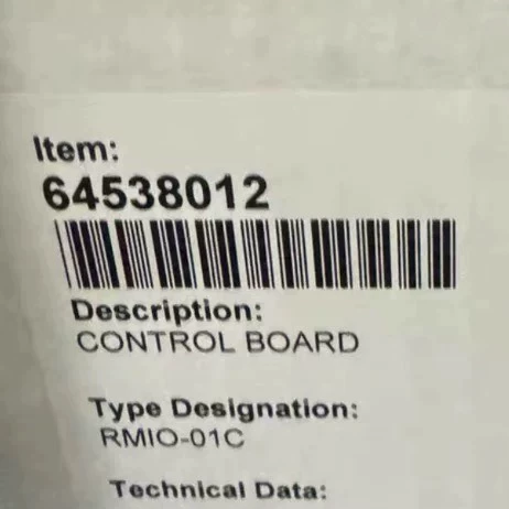 Original ABB RMIO-01C Control Board 64538012 In Stock