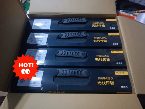 FLUKE 923 Thermal Anemometer, Brand New Original Import! Authentic Product from Official Flagship Store, Brand New and Unopened. Split Wireless Sensor, Long Communication Distance, Fast Measurement Response. Compact Size, Can Store 99 Sets of Measurement Data. Supports Multiple Measurement Modes Such as Wind Speed and Flow Rate.
