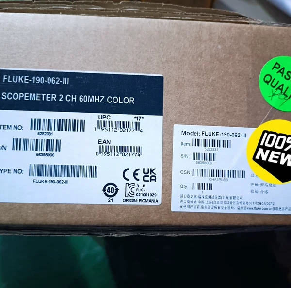 Fluke 190-062 Handheld Oscilloscope Brand New Unopened, Original Authentic Product