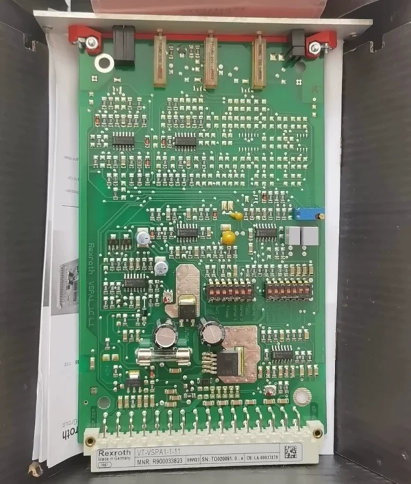 Brand new original Rexroth VT-VSPA1-1-11 control board, R900033823. Made in Germany, quality guaranteed. The product is brand new and unused with intact packaging. Suitable for high-precision electronic equipment and environments with strict ESDEMC protection requirements. Interested friends are welcome to private message, price is negotiable!