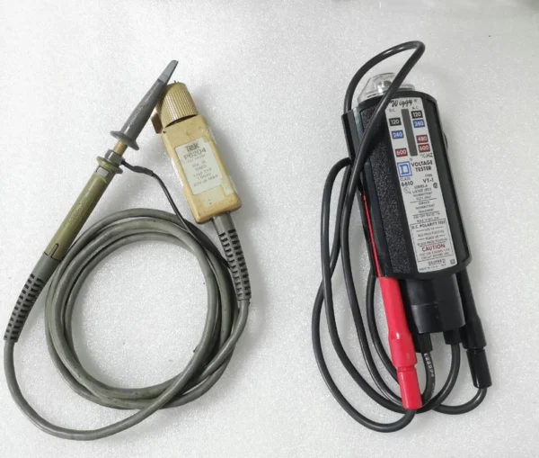 TEK P6204 Probe, the cable looks damaged, source from the freight yard, buy carefully, 300 yuan. Klein+Tools 6610 Electrical Voltage Tester, in good condition, buy carefully, 300 yuan. Both are untested.