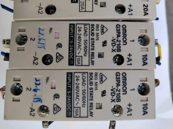 O1CN01OYoNUs1N5kepyGcL2_4611686018427381391-0-fleamarket.jpg_790x10000Q90.jpg_.webp Omron Solid State Relay G3PA-210B-VD, input voltage 5-24VDC, output 10A, supports 24-240VAC load. The device shows signs of normal use and is in good condition. It is sold as idle due to equipment upgrade, quality guaranteed. Friends in need, contact me!