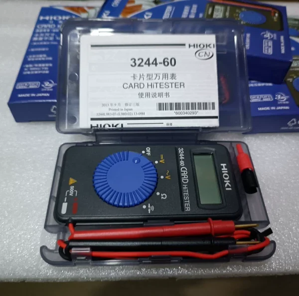 HIOKI 3244-60 Official Authentic Card-type Multimeter, Brand New In Stock, Fast Delivery, Order Before 5 PM for Same Day Shipment