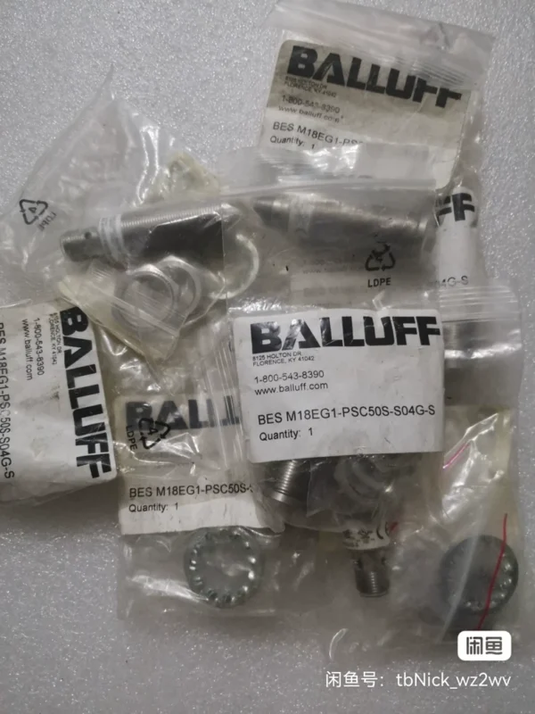 Balluff Original Authentic BES M18EG1-PSC50S-S04G-S, Brand New, Packaging Not Very New. Friends in need can take a look, price is negotiable. Once signed for, please be cautious if you mind. Interested parties can private message me! Not the actual price, private message to negotiate if you like it.