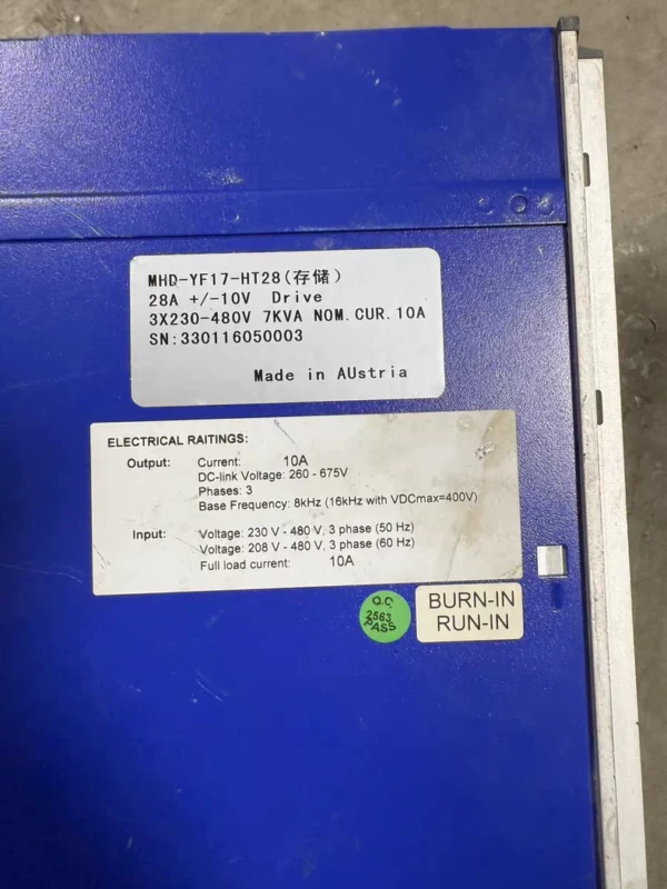 Kollmorgen Schneider Drive S61000 MHD-YF17-HT28 HT08 Function Package in Stock