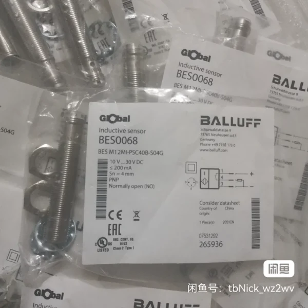 BALLUFF BES0068 BES M12MI-PSC40B-S04G Brand New Original