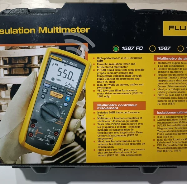 FLUKE/FLUKE FLUKE 1587FC Insulation Resistance Tester Multimeter F1587FC Digital Megohmmeter Genuine, Brand New, In Stock and Fast Delivery,