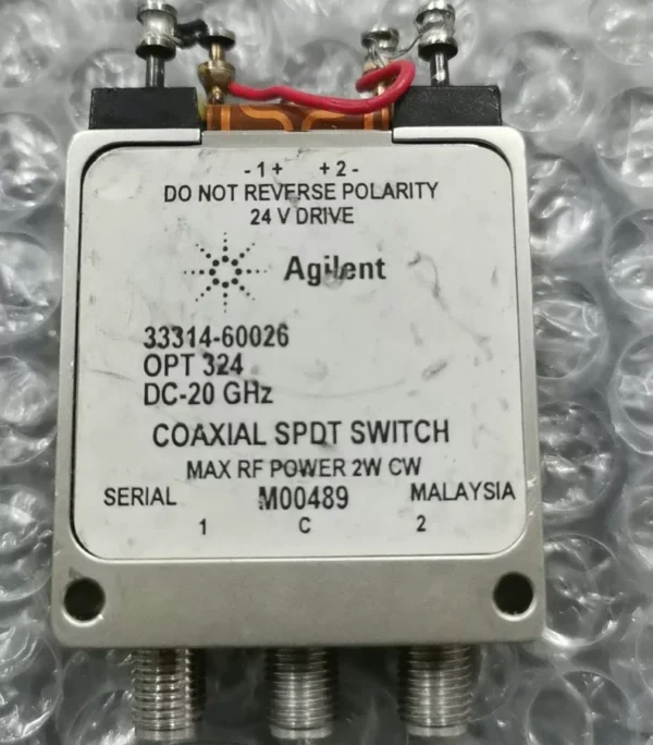 Agilent 33314-60026 DC- 20GHz 24V SMA RF Coaxial High Frequency Switch