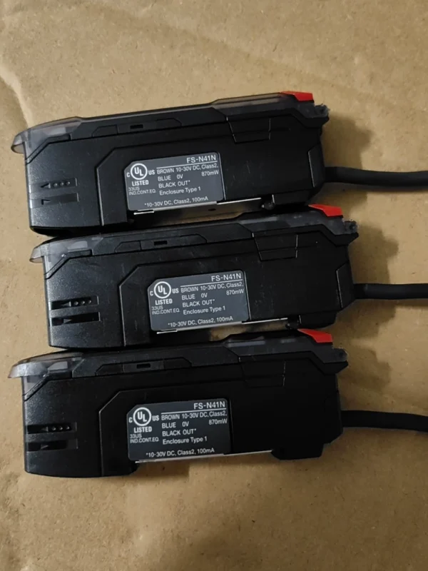 Keyence FS-N41N New Condition with Cover, Short Cable 20cm 3 Pcs