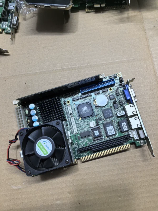 Advantech HSB-660I REV.A1.0 Industrial Control Computer Device Motherboard with CPU, Memory, and Fan, Dual Network Ports, Fully Functional, Test Video Available Upon Request