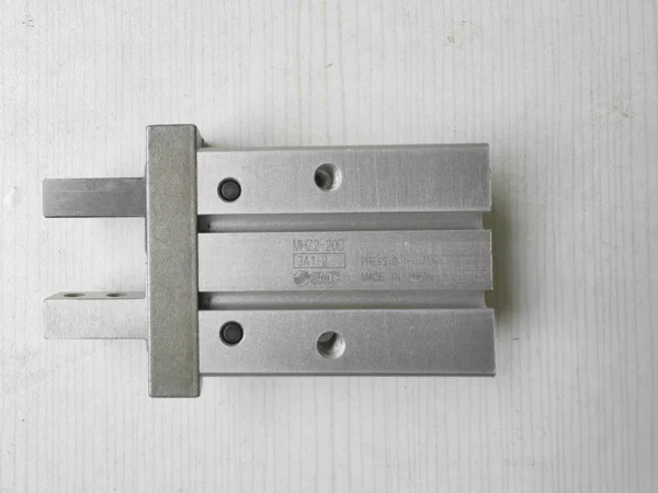 SMC Finger Cylinder Model MHZ2-20D with Good Functionality, In Stock: 14 with Laser Marking, 6 with Sticker Label, Self-tested No Air Leakage, No Jamming, Price is Unit Price, Actual Item Photographed, About 80% New