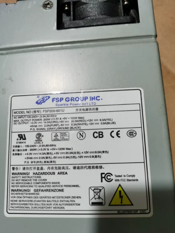FSP FSP200-601U 200W 1U Server Power Supply Industrial Control Power Supply Real Picture Well Packaged Inquiry
