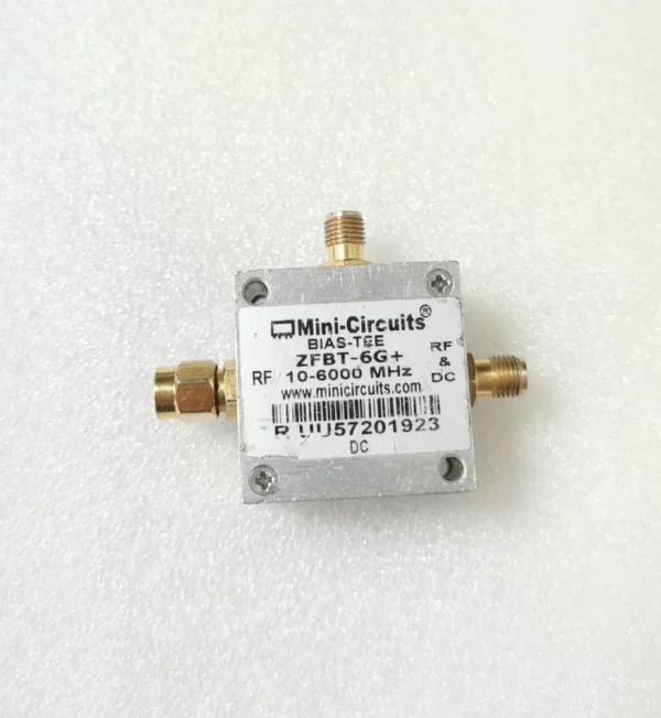 MINI-Circuits ZFBT-6G+ RF Coaxial Bias Tee 10-6000MHz, Used Condition (Pulled from Equipment), Unit Price 260 Yuan