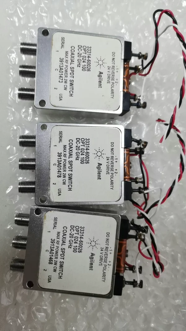 Agilent 33314-60026 DC- 20GHz 24V SMA RF Coaxial High Frequency Switch