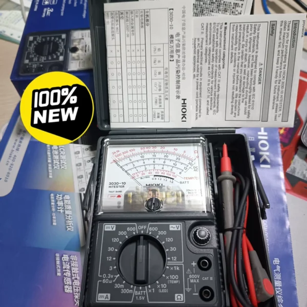 HIOKI 3030-10 Japan Original Multimeter, Mechanical Pointer Multimeter, Analog Multimeter Official Authentic, Brand New In Stock, Wholesale Price Available, Orders Placed Before 5 PM Ship Same Day