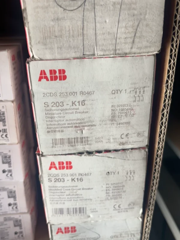 ABB Miniature Circuit Breaker S203-K16 Air Switch 3P 16A
