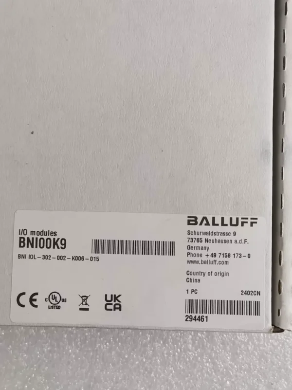 Brand new original BALLUFF BNI00K9 BNI IOL-302-002-K006-015 unopened, not the actual price, please private message to negotiate if interested