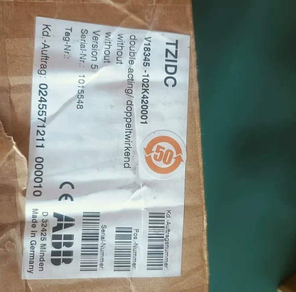 O1CN01rdwN3q2KbPNl8lAeC_4611686018427387895-0-fleamarket.jpg_790x10000Q90.jpg_.webp ABB Valve Positioner V18345-102K420001 Brand New Original Unused One Domestic Remaining Unit Outer Packaging Damaged