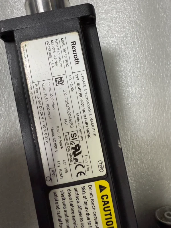 MSK030C-0900-NN-M1-UP1-NNNN R911308692 Rexroth Servo Motor Disassembled and Packaged Well