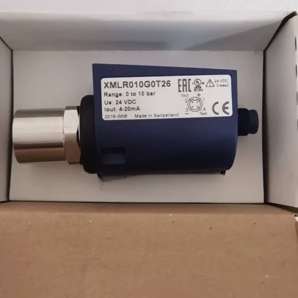 Brand new original Schneider pressure sensor, model XMLR010G0T26! Made in Switzerland, quality guaranteed. Working range 0 to 10 bar, powered by 24 VDC, output 4-20mA signal. Due to project changes, now转让 at a low price. Interested friends can contact me~ Not the real price, if you like it, private message to negotiate the price
