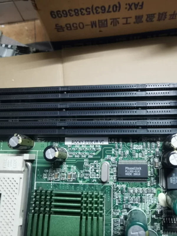 In Stock~ Weida ROCKY-3703EVR-VC 1.0 Industrial Control Motherboard with CPU, Memory and Fan, Tested Working, Price for Single Network Port, Dual Network Port 800