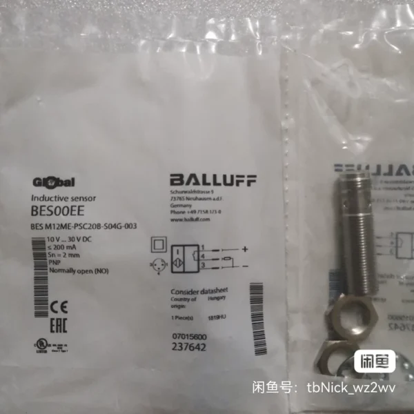 BALLUFF BES00EE BES M12ME-PSC20B-S04G-003 Brand New Original