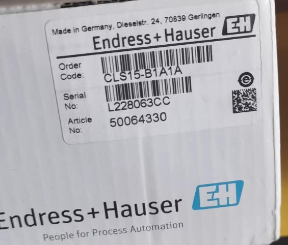 Endress+Hauser CLS15-B1A1A Analog Conductivity Sensor