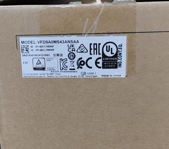 DELTA VFD9A0MS43ANSAA inverter