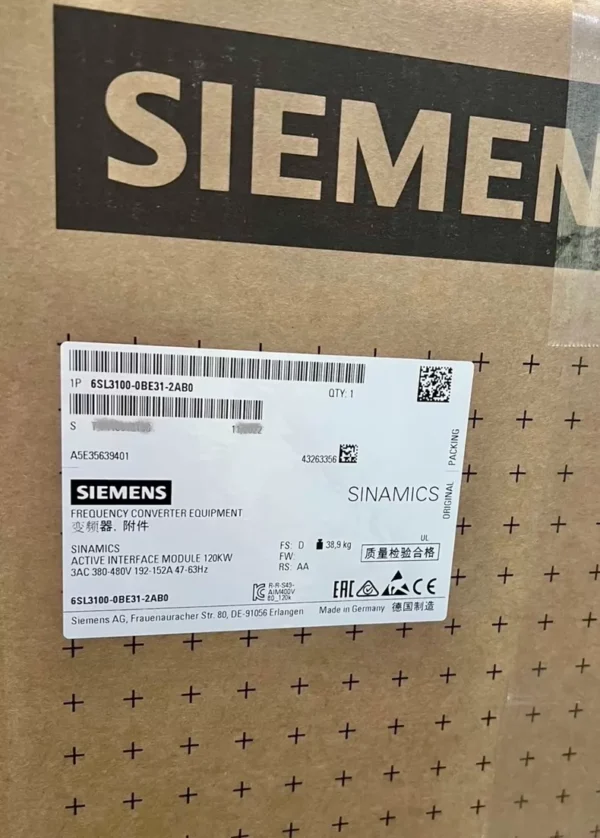 SIEMENS Active Interface Module 6SL3100-0BE31-2AB0