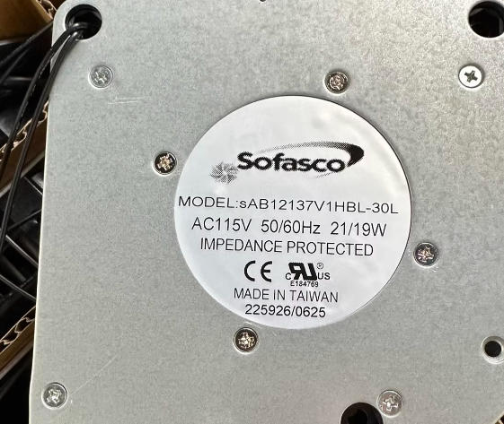 Sofasco fan SA12137V1HBL-30L