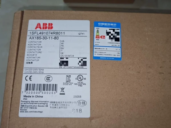 ABB contactor AX185-30-11-80