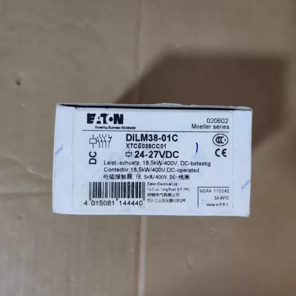 EATON MOELLER DILM38-01C contactor