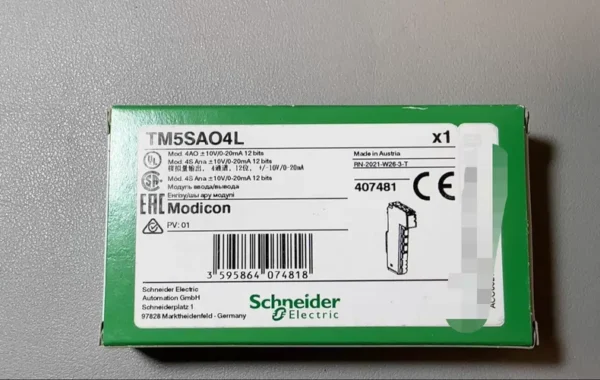 Schneider TM5SAO4L analog output module