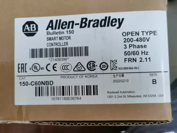 Allen-Bradley 150-C60NBD Open Smart Motor Controller