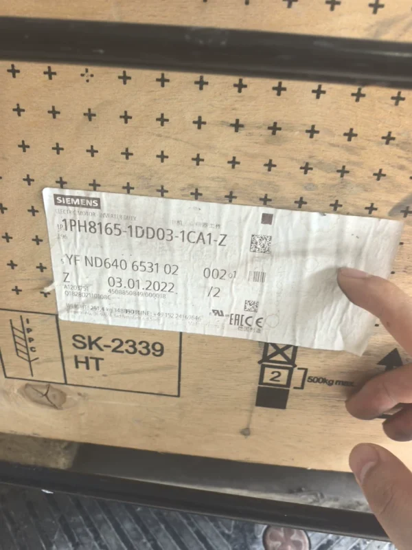 SIEMENS spindle motor 1PH8165-1DD03-1CA1-Z