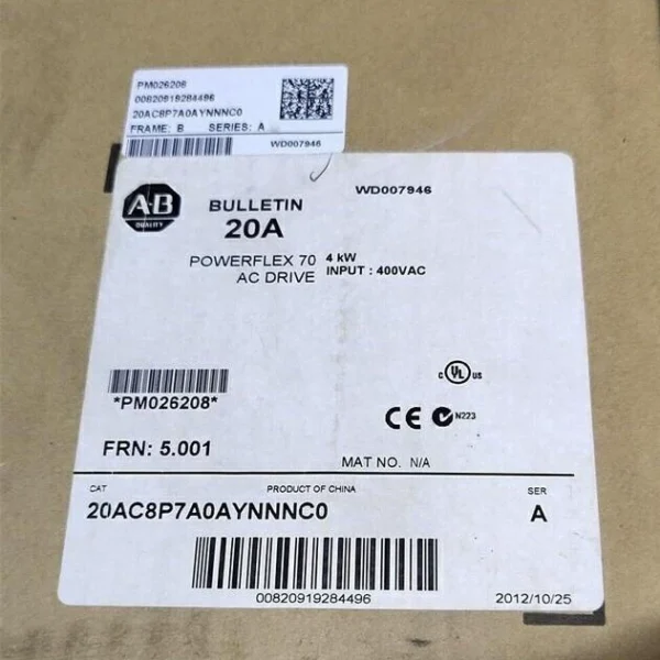 ALLEN BRADLEY 20AD8P0A0AYNNNC0 DRIVE