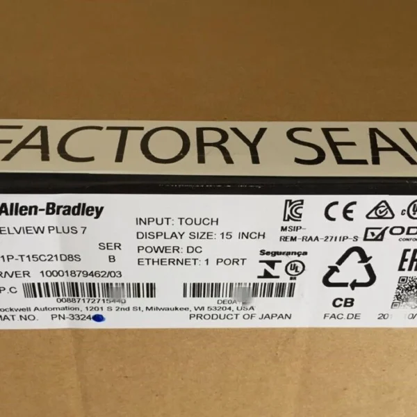 Allen-Bradley 2711P-T15C21D8S PanelView Plus 7 Standard 15 Terminal