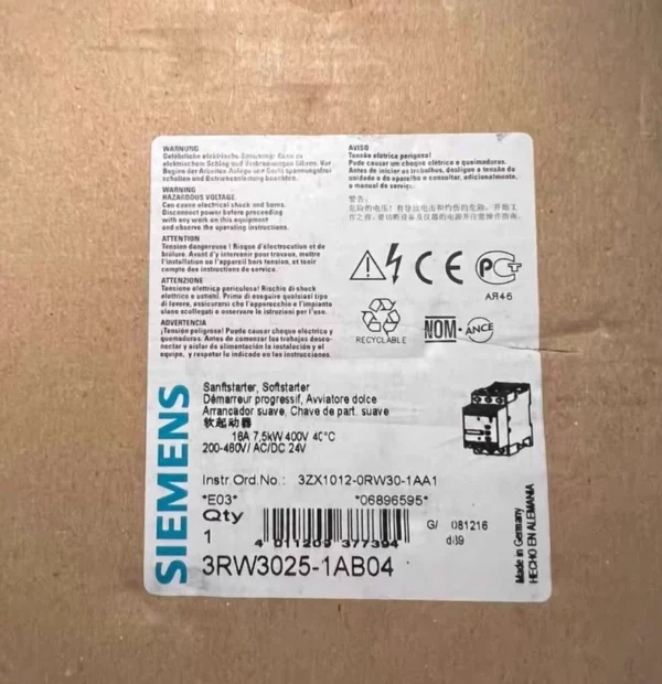 SIEMENS RW3044-1AB04 SIRIUS Softstarter