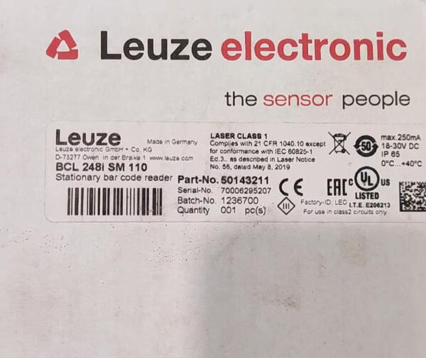 Leuze BCL 248i SM 110 Fixed barcode reader 50143211