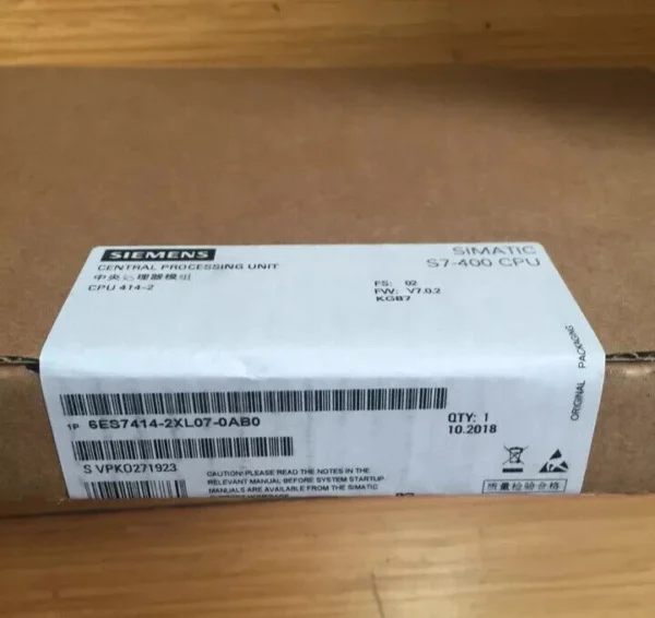 SIEMENS Central Processing Unit 6ES7414-2XL07-0AB0