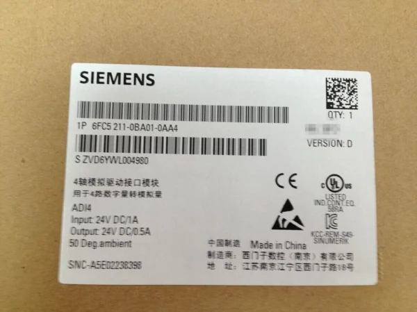 SIEMENS 6FC5211-0BA01-0AA4 Interface Module