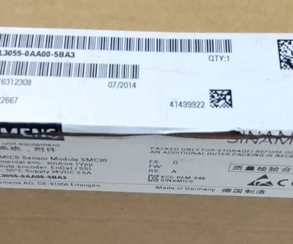 SIEMENS SENSOR MODULE SMC20 6SL3055-0AA00-5BA3