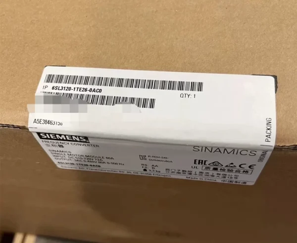 SIEMENS 6SL3120-1TE26-0AC0 S120 MOTOR MODULE