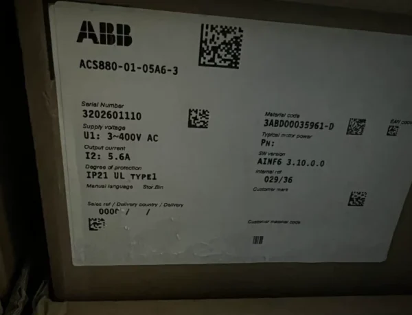 ABB ACS880-01-05A6-3 frequency converter